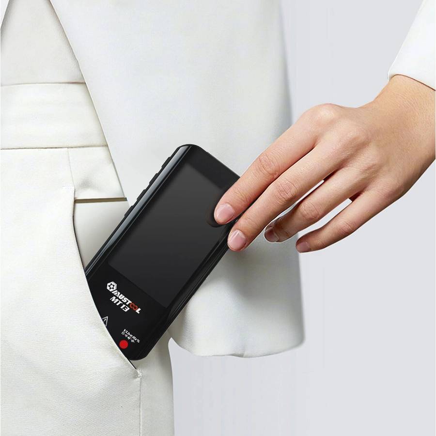 MUSTOOL MT13 Mini Smart Multimeter 3.2-inch Color Screen Digital 9999 Counts True RMS Multimeter Bui