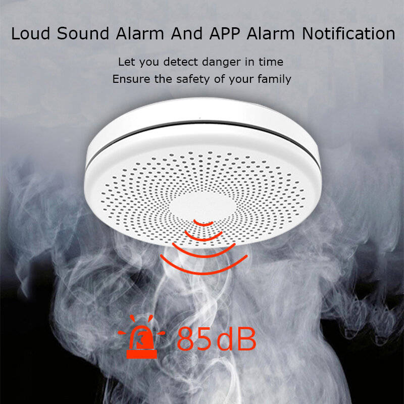 2 in 1 Version WiFi Function Tuya And Smart Life Smoke Detector Sensor & Carbon Monoxide Co Gas Dete
