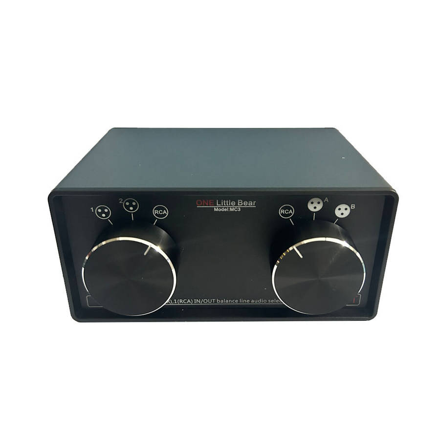 Black - X13A Passive Stereo Selector Switch Balanced to Unbalanced Audio Converter 3 IN 3 OUT High-Q
