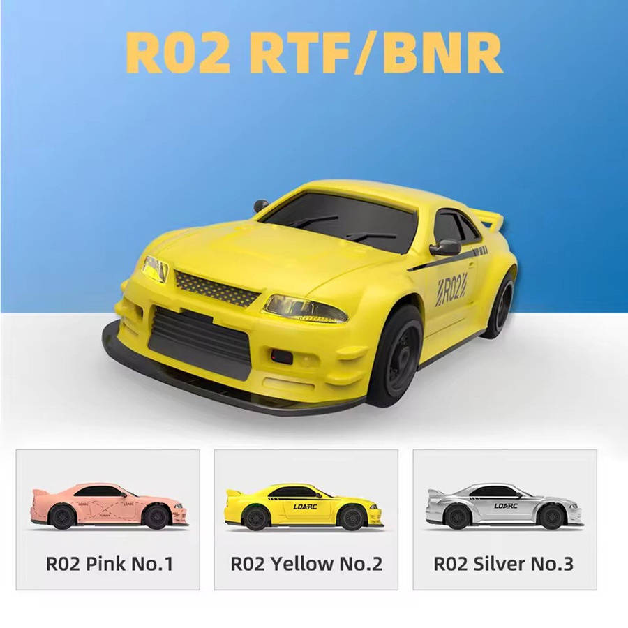 Pink RTR Version - LDARC R02 1/64 2.4G RWD Drift RC Car Mini Race LED Light Radio Control High-Speed