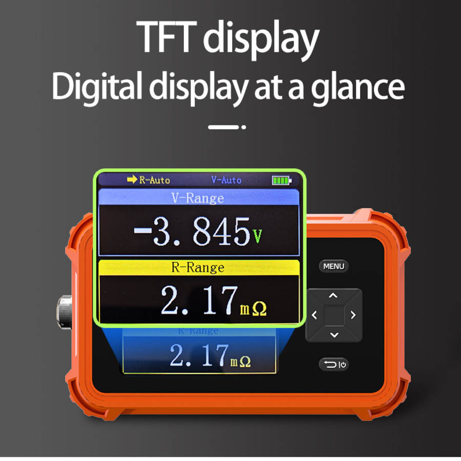Orange - 18650 Battery Voltage Internal Resistance Tester, High-precision Trithium Lithium lron Phos