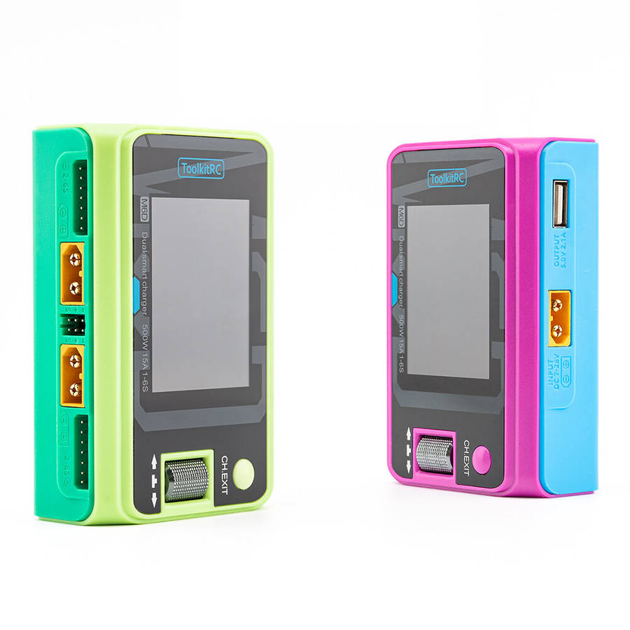 Mojito - ToolkitRC M6D 500W 15A High Power DC Dual Smart Charger Discharger for 1-6S Lipo LiHV Lion
