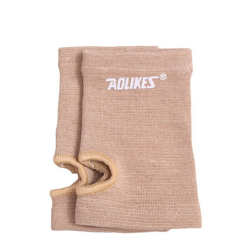 khaki - Aolikes Sports Wrist Protection Breathable Knitted Fabric Breathable Sleeve Palm Support Wri