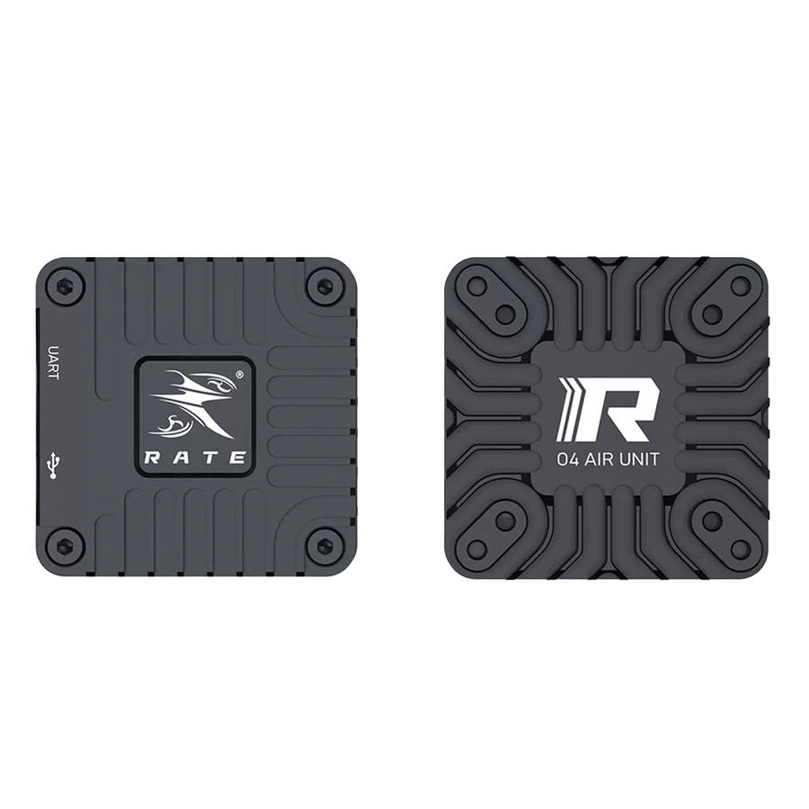 Black - RATE O4 Ultra-Light VTX Housing CNC Aluminum, 7g, Enhanced Cooling for DJI O4 FPV Racing Dro