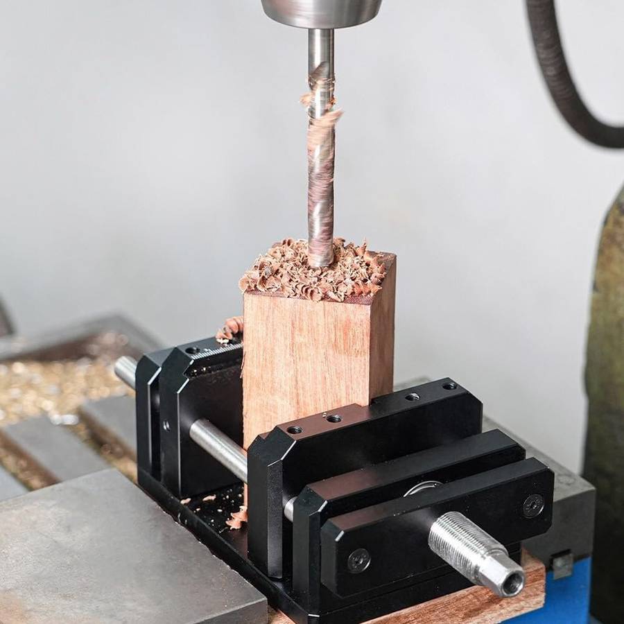 Black - Ganwei Self Centering Woodworking Clamp Vise MGO-000-0167 CNC Aluminum Alloy Compact Design