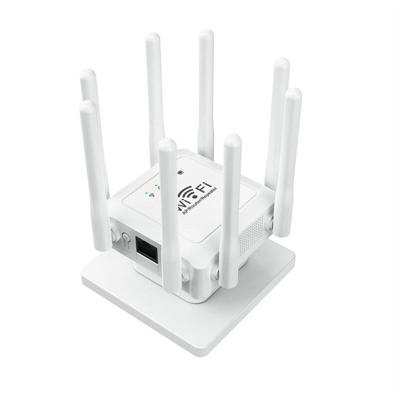 White - 300M WIFi Repeater Wi-Fi Amplifier 802.11N 2.4GHz Wireless Signal Booster Smart Power Extend
