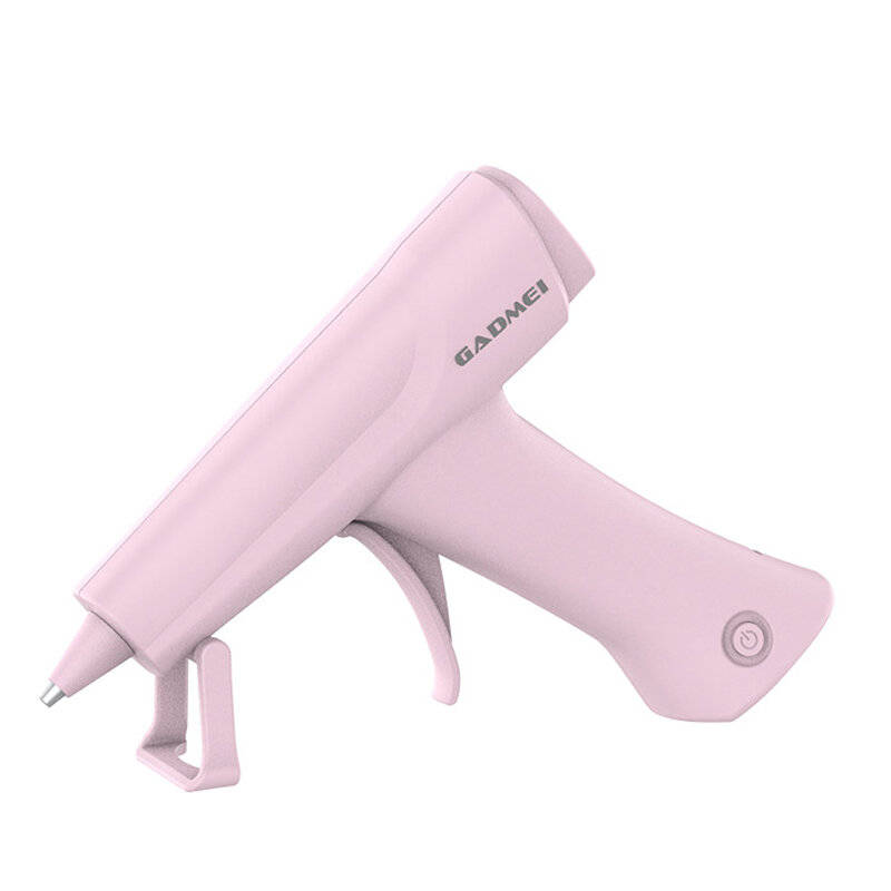 Black - Cordless Hot Glue Gun HJ824 2600mAh Rechargeable Battery USB-C Fast Preheating Auto Shut-Off
