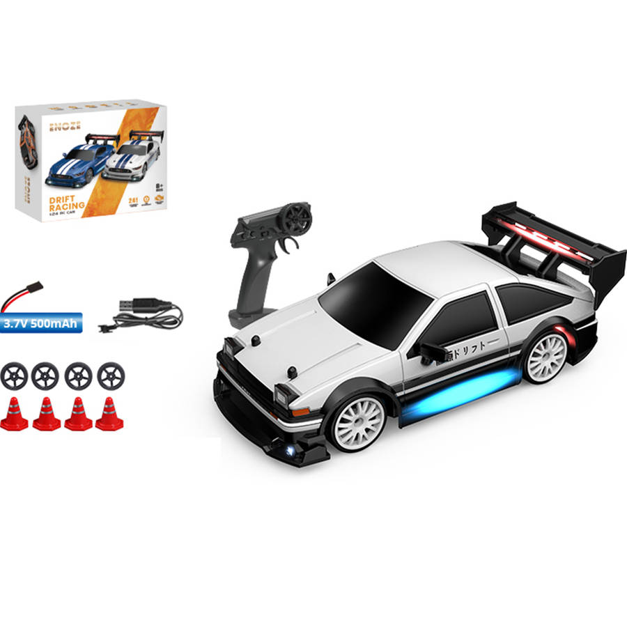 Orange - ENOZE 8603 8604 RTR 1/24 2.4G 4WD 30km/h Drift RC Car Tesla AE86 High Speed Racing LED Ligh