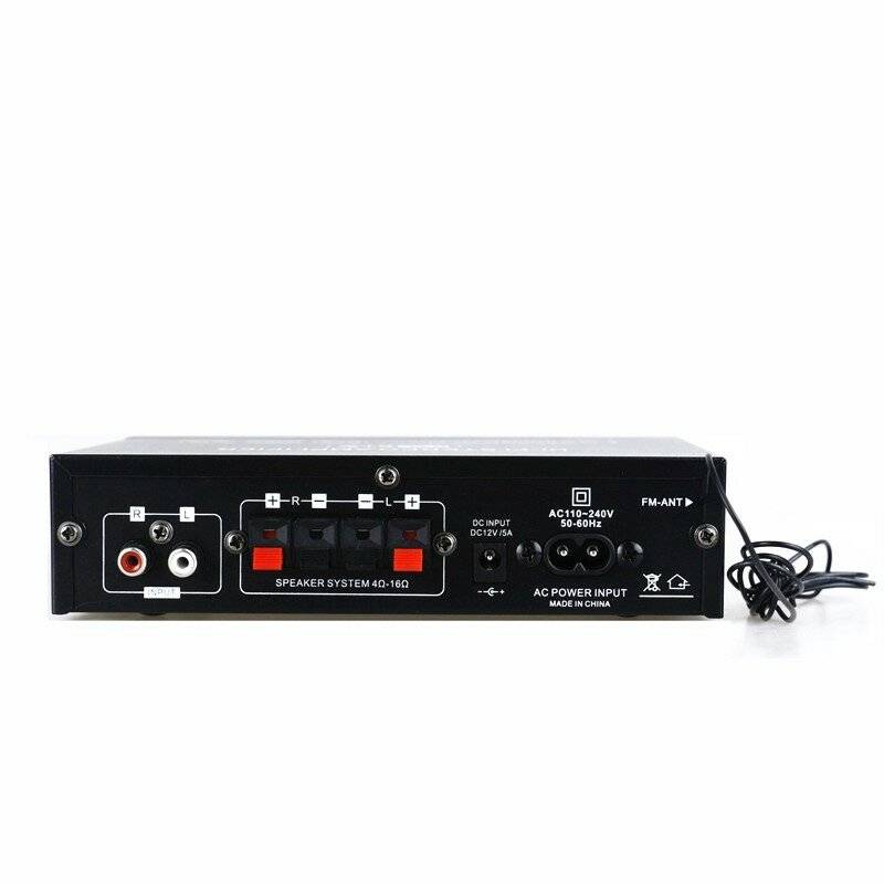 US PLUG - AK35 2x30W Digital HIFI Power Amplifier bluetooth 5.0 USB FM TF Card Stereo Home Theater C