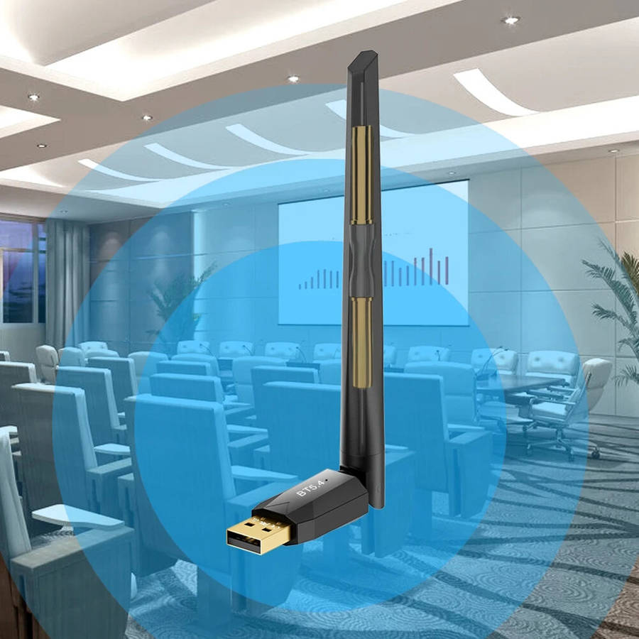 USB bluetooth 5.4 Adapter 150M Wireless Dongle Adapter Drivers Free Supports Windows 11/10/8.1/7 for