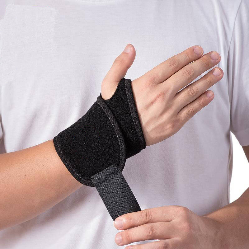 Black - KALOAD 1 Pc Adjustable Wrist Brace Support Hand Stabilizer for Basketball Football Boxing Cy