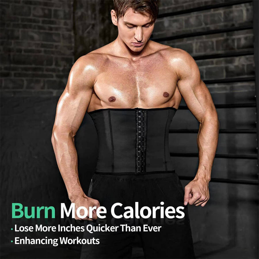 3XL - Men's Abdominal Belt Posture Corrector Back Support Prevent Injury Waist Belt Belly Shapewear