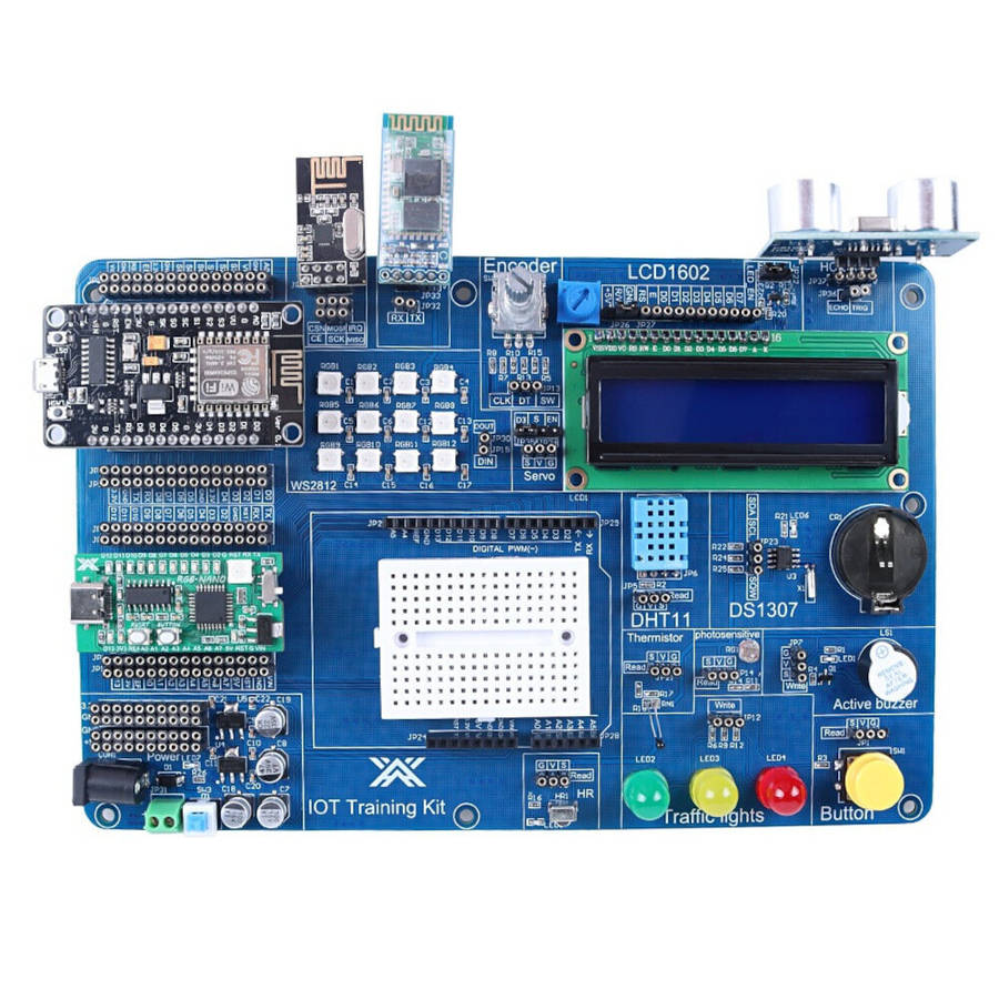 Full Kit - IOT Training Kit for Arduino Project ESP8266 Sensors Development Board DIY Educational El