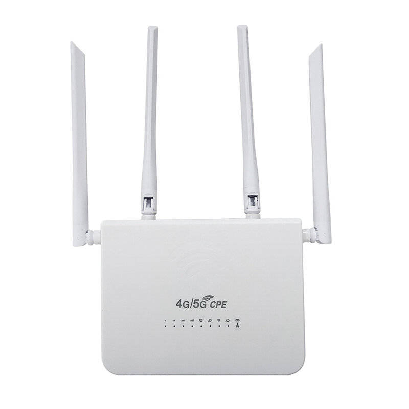 White - R103 4G LTE Wireless Router WiFi 5Ghz High Speed Internet SIM Card Slot Easy Setup Secure En