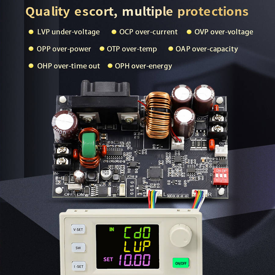 Set - Sinlink XY6015LV CNC Adjustable DC Stabilized Power Supply Module Constant Voltage and Current