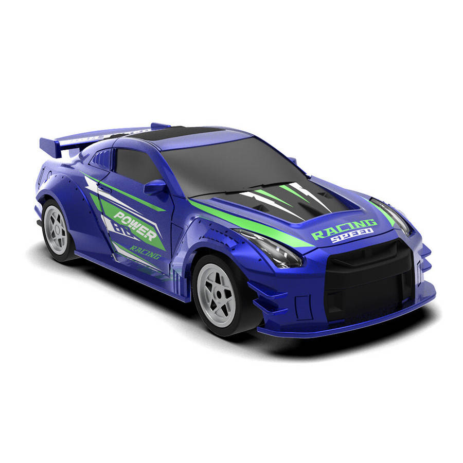 Red - JJRC-C8827-YW 1/43 2.4G 4WD RC Car Mini Drift LED Light W/ Gyro Remote Control Racing Toys