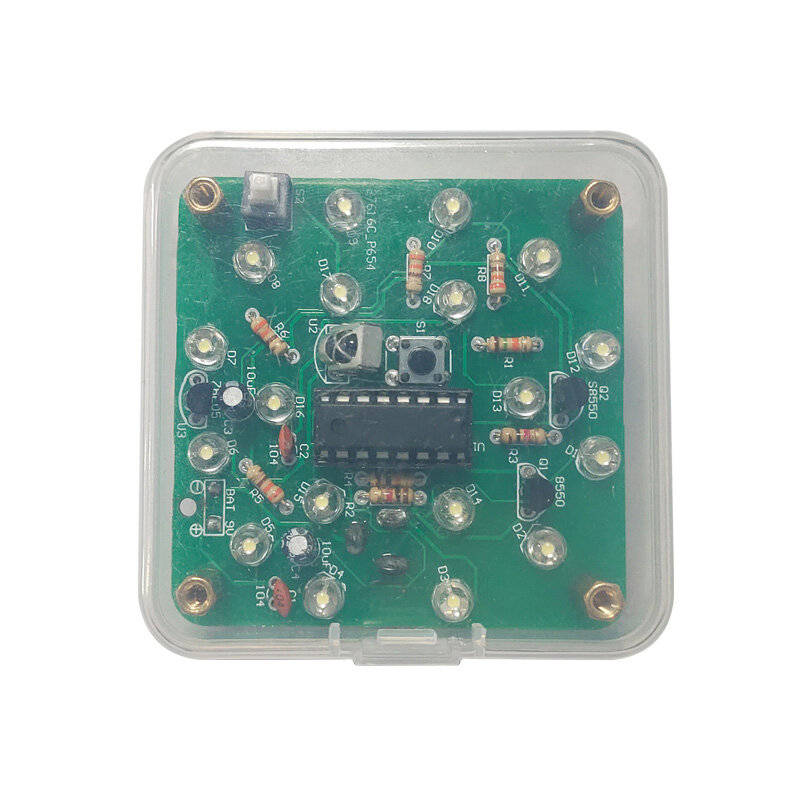 Full Set - Remote Control Night Light DIY Kit Adjustable Brightness 18 LEDs with USB Power and Infra