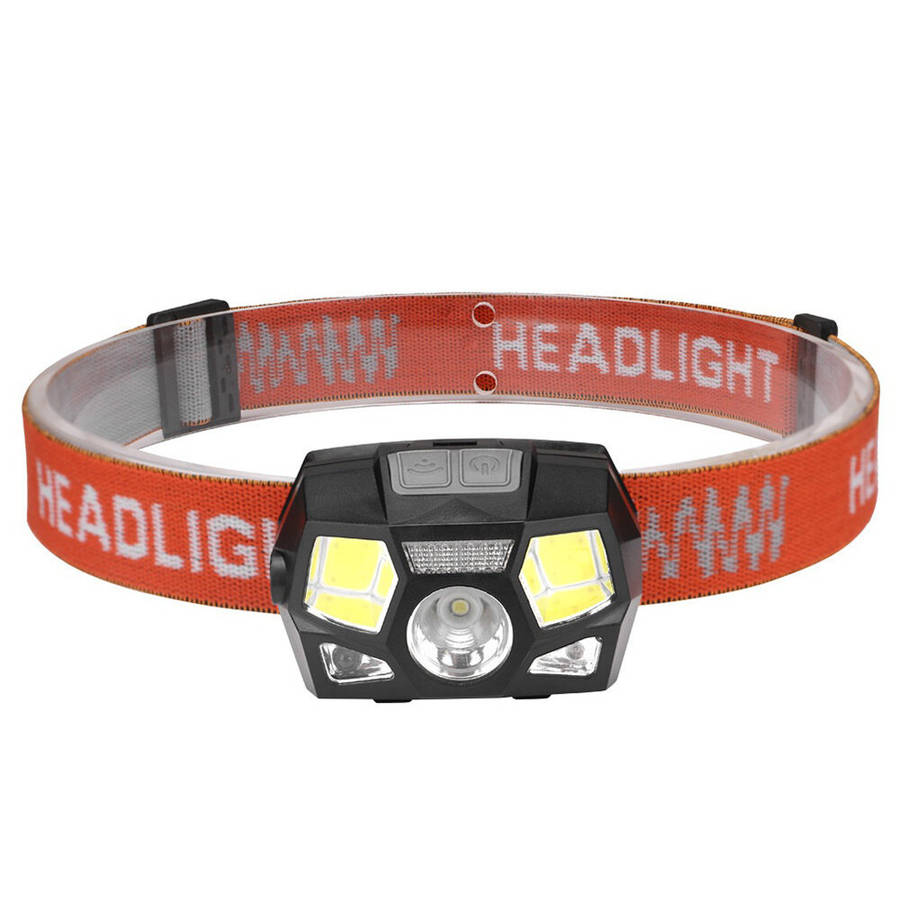 Black - XPE+COB+LED 800LM Induction Sensor Headlamp 5 Modes IP65 Waterproof Flashlight Cycling Climb