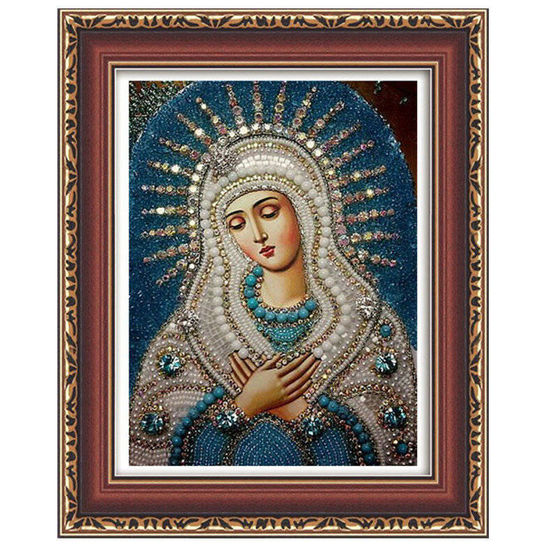 Honana WX-677 5D Round Diamond Painting DIY Cross Stitch Home Decor Diamond Embroidery Religious Gif