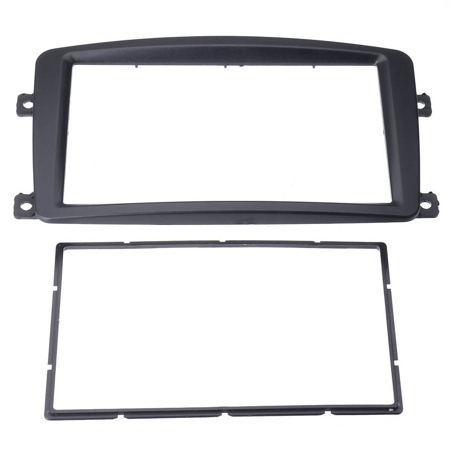 2 Din Car Radio Stereo Dvd Player Fascia Panel Dash Frame Trim For Mercedes C Class W203 2002-2004