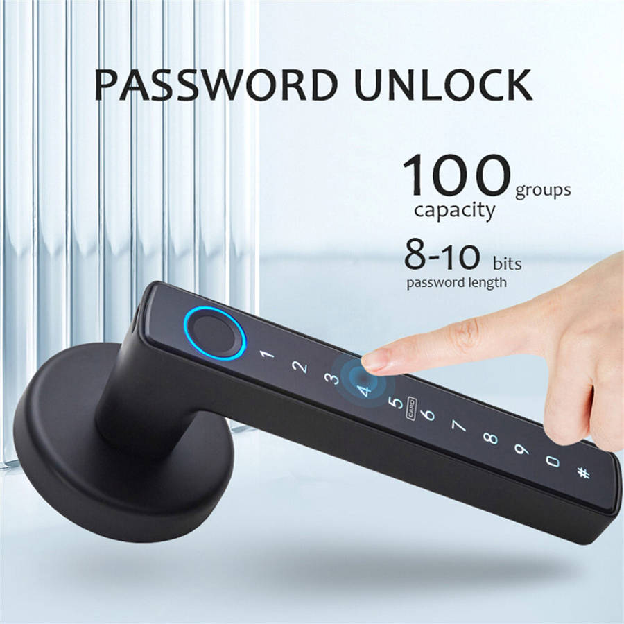 WAFU WF-F6 Tuya Smart Fingerprint Door Lock Aluminum Alloy Keyless Entry 5 Unlock Methods App Contro