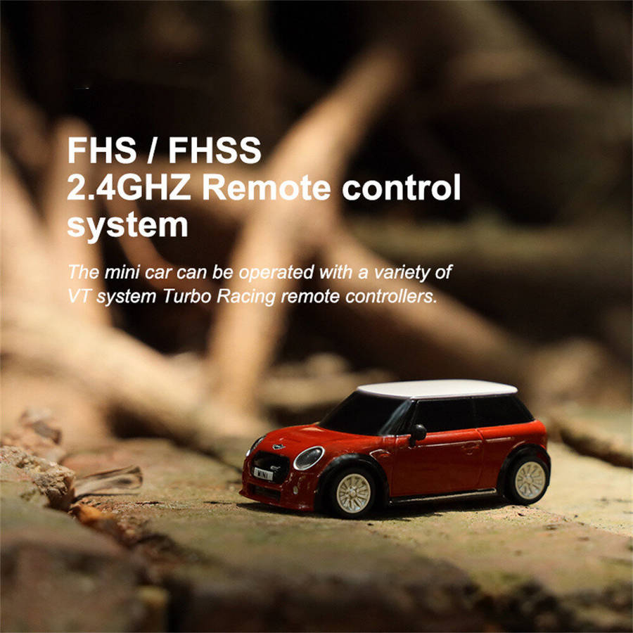 Red - Turbo Racing RTR 1/76 2.4G RWD Drift RC Car for BMW Licensed Mini Cooper F56 3 Door Hatch Spor