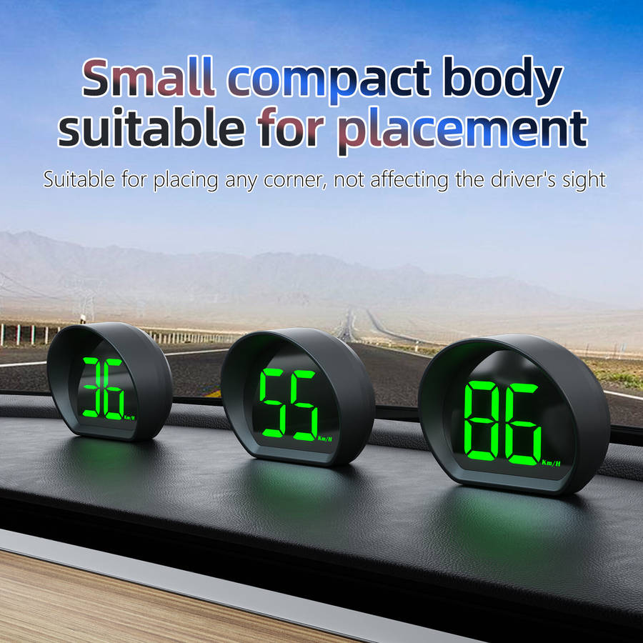 KM/H - X3 Car HUD Display Clear HD Speedometer Beidou GPS Suitable for All Vehicles Universal Satell