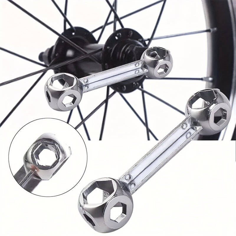 Silver - BENGGUO BG-615 Hexagonal Wrench Bike Tools Aluminum Alloy Stable Hexagonal Bone Wrench for