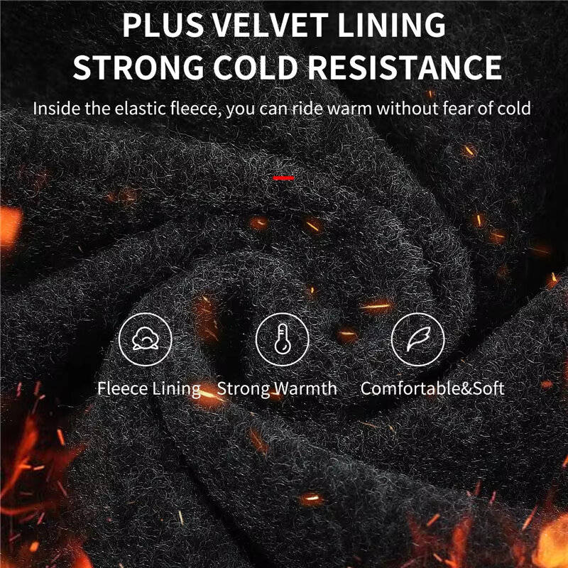 B - WEST BIKING Thermal Men's Hat Winter Cycling Protective Geasr Windproof Bike Helmet Liner Breath
