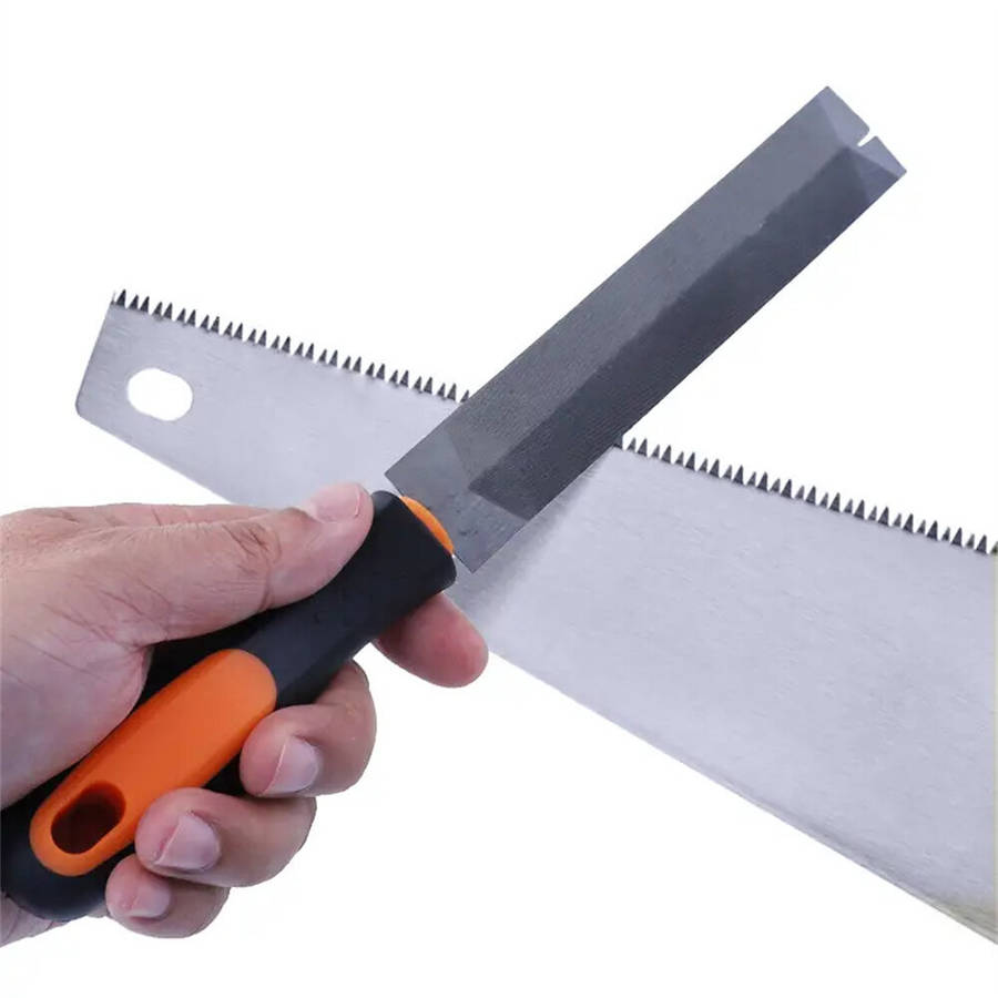 A - 6 Inch Pruning Saw File T12 Bearing Steel Fine-Tooth Rasp File Carpentry Woodworking Hand Tool W