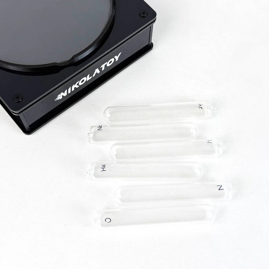UK - NIKOLATOY Tesla Plasma Reaction Glass Sealed Rare Gas Light-emitting Tube Set Creative Desktop