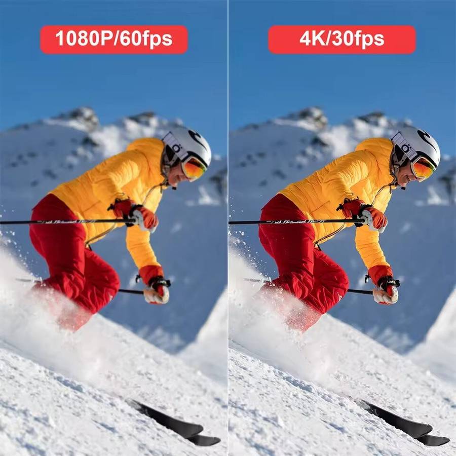 Yellow - SJCAM C100 Plus 4K Mini Action Sport Camera 4K 30FPS H.265 12MP 2.4G WiFi 30M Waterproof Ca