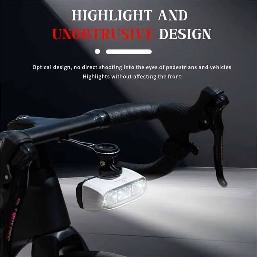 B12 Black+Remote - OFFBONDAGE Wireless Remote Control Bicycle Headlight 200 Meter Long Throw Portabl