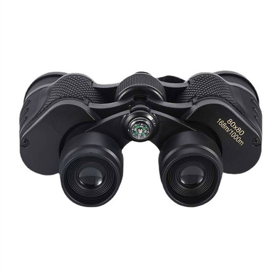 Black - IPRee Dual Tube Telescope Binoculars 80X80 Powerful Zoom for Wilderness Survival Portable Fo