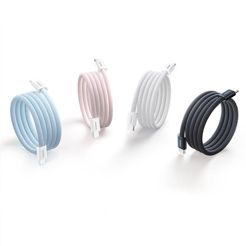 Blue - Baseus 100W Type-C to Type-C Magnetic Absorption Cable Fast Charging Data Transmission Tinned