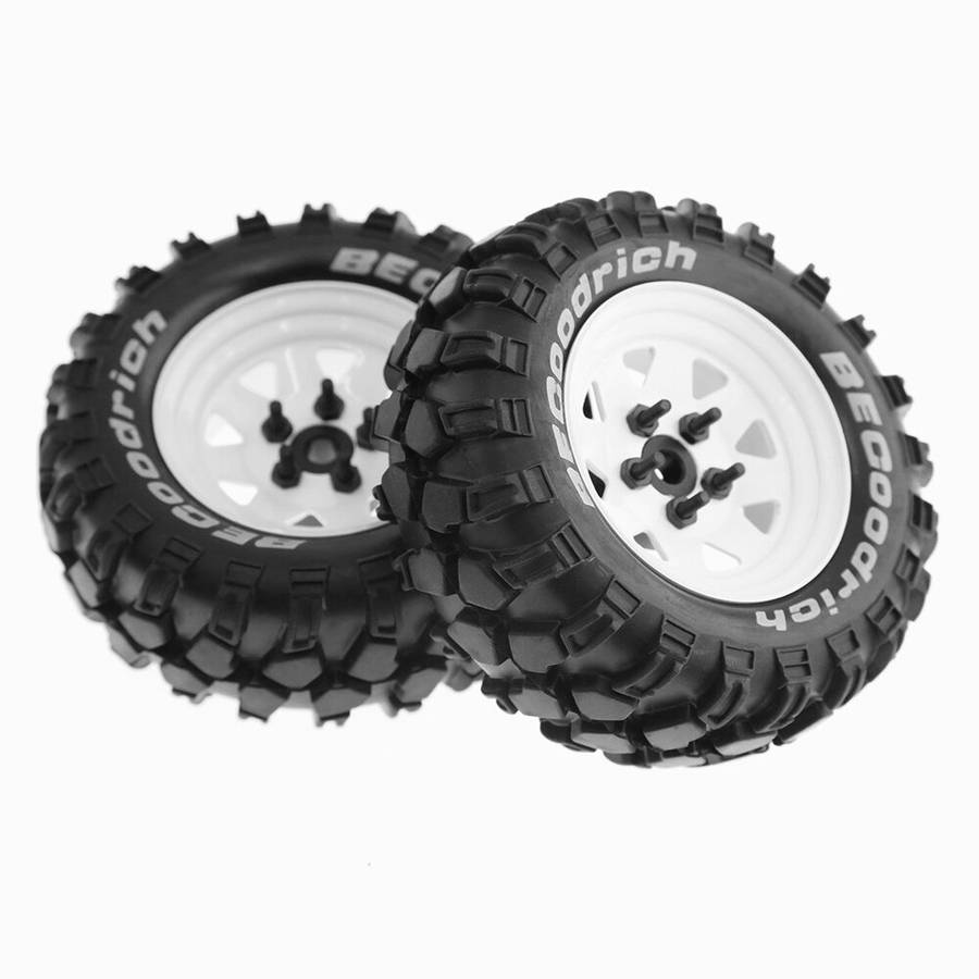 Black - 4PCS Off Road Tires Wheel 1.9 inch for 1/8 RC Racing Crawler Car FMS NT4 SCX10 W136 RC Car P