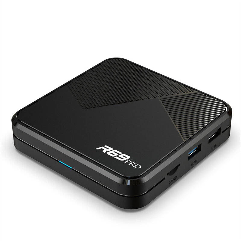 UK Plug - R69 PRO 4+32G Android 14 TV Box Allwinner H728 Quad-core Support WiFi 6 bluetooth-Compatib