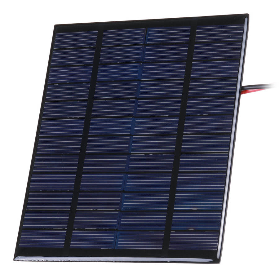 10W Solar Panel with Clips Polycrystalline Silicon Solar Cell IP65 Portable Waterproof Outdoor Campi
