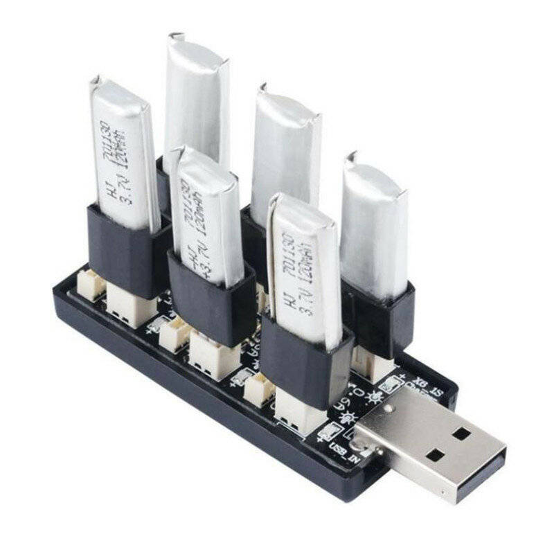 3.7V General Voltage - 1S 6CH USB Charger 3.7V/4.2V 3.8V/4.35V Charging Hub Board PH1.25 Ph2.0 Adapt