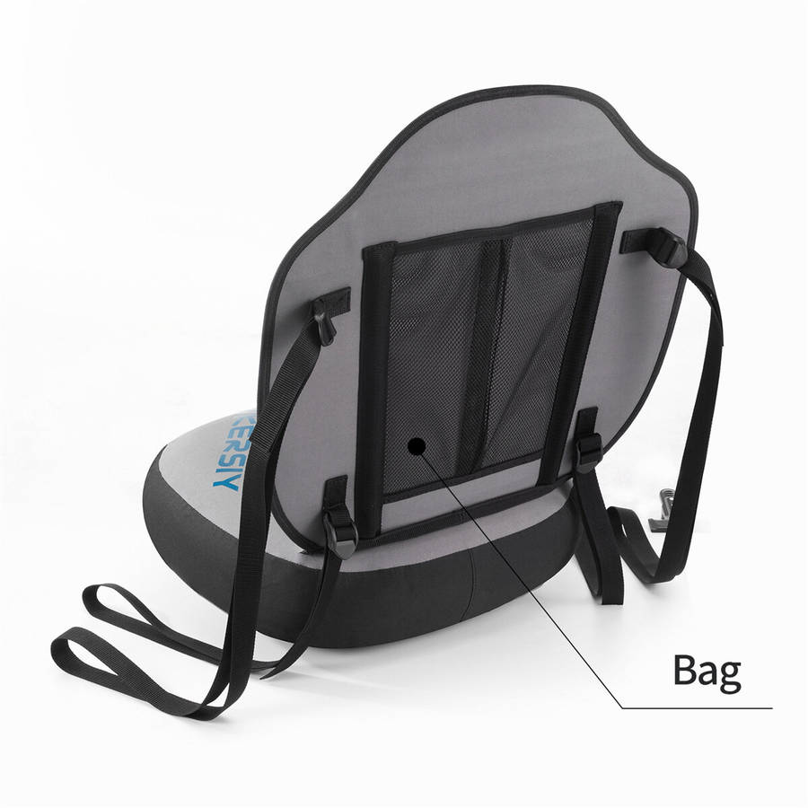Grey - WKERSIY Detachable Kayak Seat with Back Support Inflatable Paddle Board Adjustable Seat Boat
