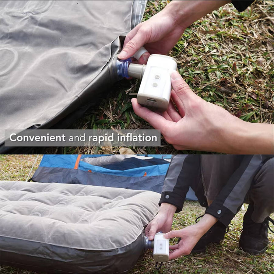 Khaki - IPRee Portable Wireless Air Pump for Swimming Rings Electric Air Pump 4.8kPa High Air Pressu