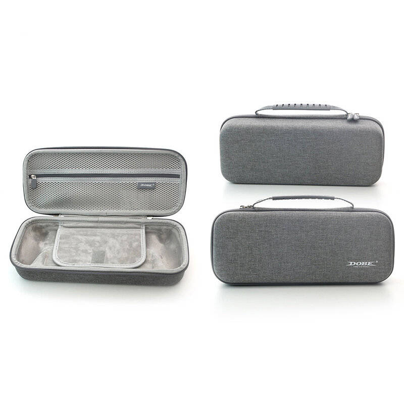 Grey - DOBE for PlayStation Portal EVA Storage Bag Set Tempered Flm+Split Silicone Sleeve+Rocker Cap
