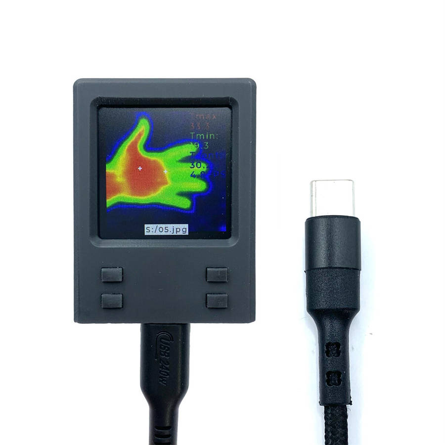 5 in 1 HeatTech TIP Portable Thermal Imager 32x32 Resolution Adjustable Emissivity WiFi Connectivity