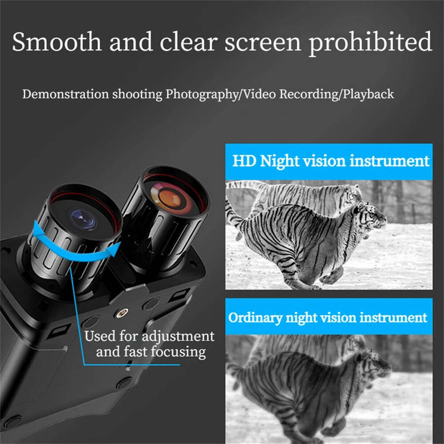 Night Vision Instrument 10X Zoom Night Vision Instrument 4-Inch Large Screen 5K Day And Night Dual B