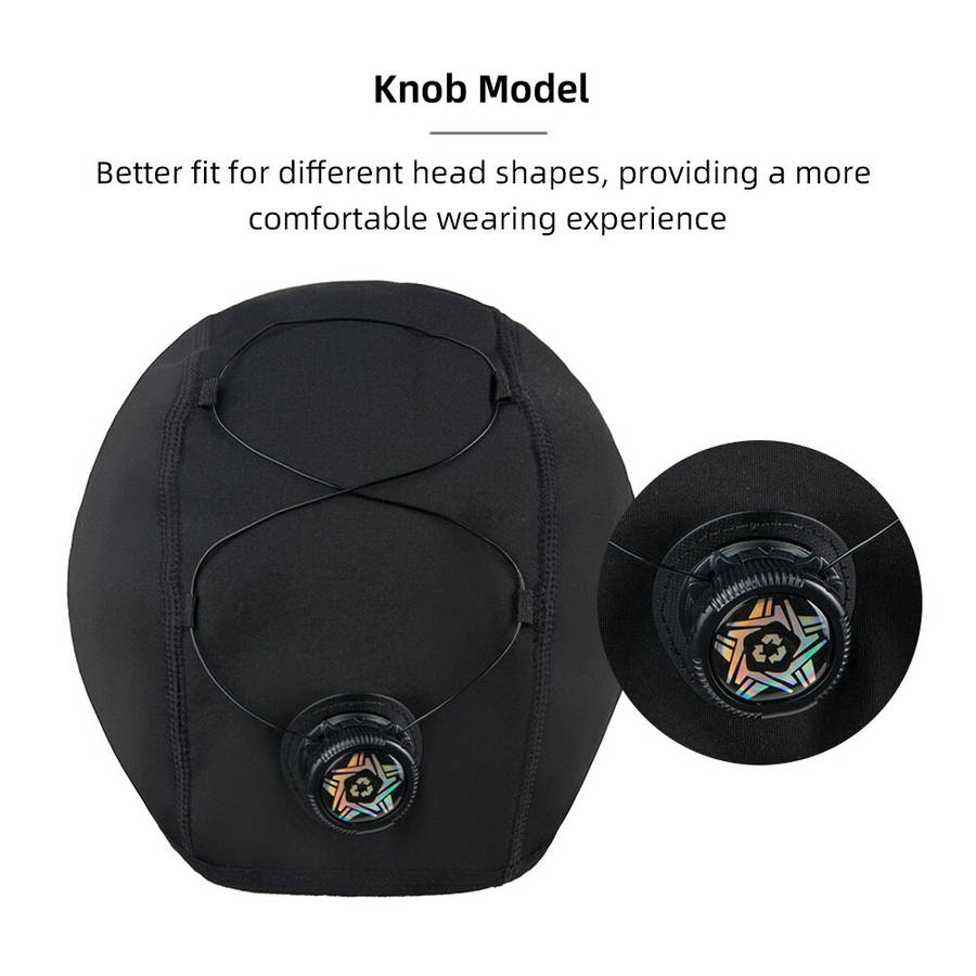 Black - XANES Knitted Bike Warm Hat Removeable LED Light 3 Modes Brightness 200mAh Battery USB Charg