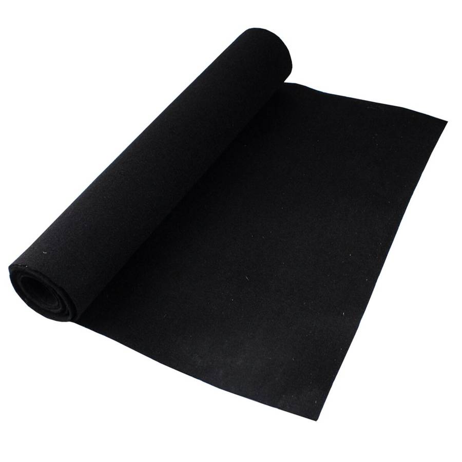Black - 3x2m Non-slip Marine Carpet Floor Felt Boat Yacht Houseboat Deck Cab Bunk Car Mat Under Cabi