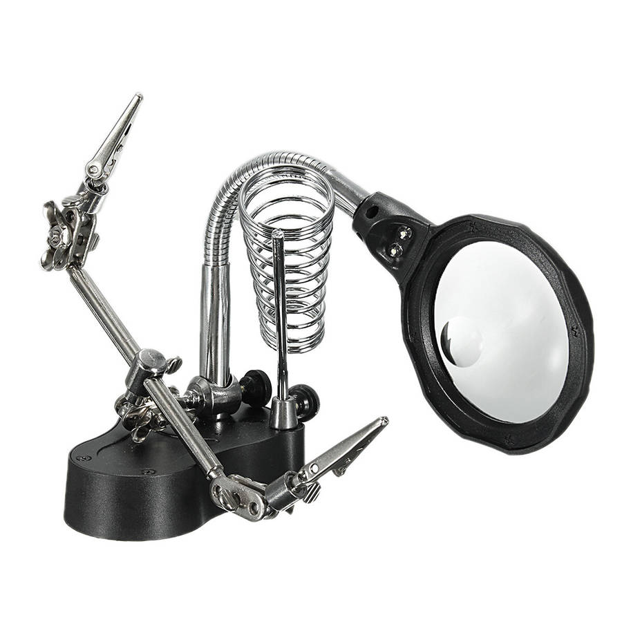 Multifunctional Electric Soldering Station Auxiliary Clamp Electric Iron Double Led Light Industrial