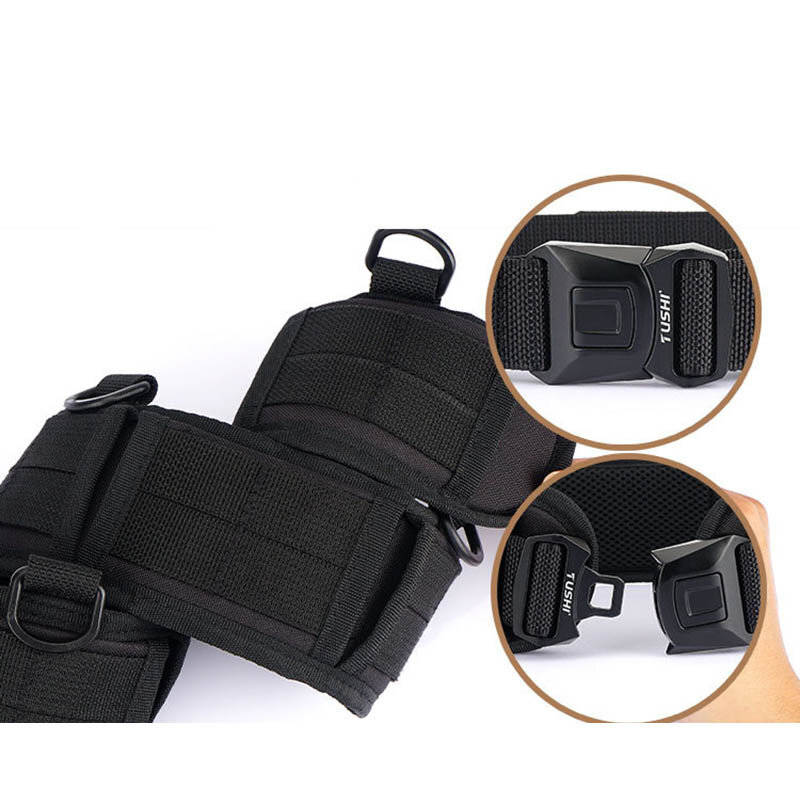 Army Green - TUSHI Outdoor Tactical Belt Multifunctional Waist Seal Training Equipment Weight-Bearin