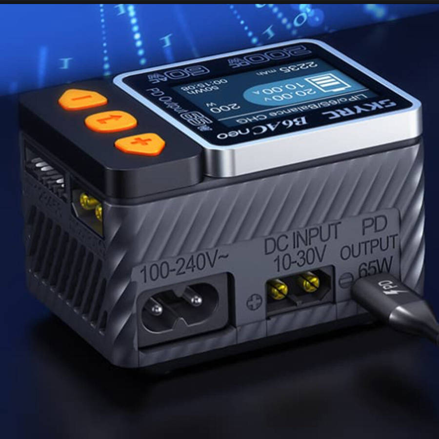 EU Plug - SKYRC B6AC NEO Smart Charger AC 60W DC 200W 10A Battery Balance Charger for for 1-6S Lipo