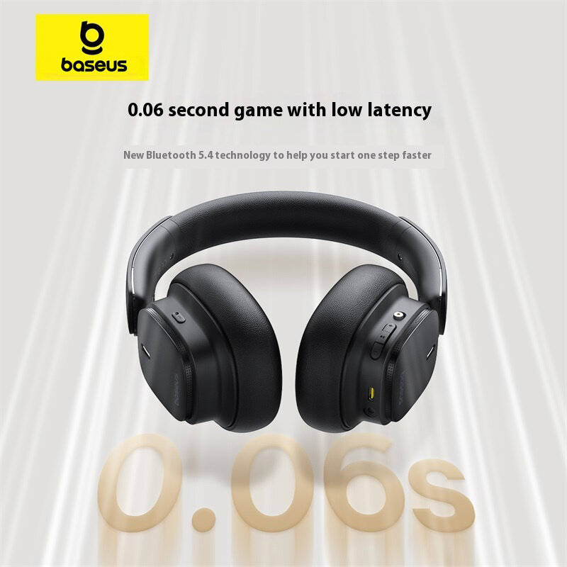 Black - Baseus Bowie H1s Pro ANC Headset bluetooth 5.4 Headphone -45dB Active Noise Cancelling Dual
